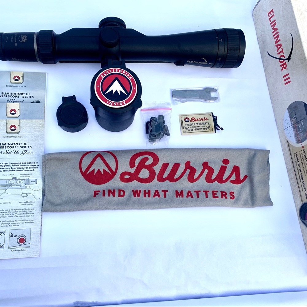 BURRIS ELIMINATOR III RANGE FINDING SCOPE